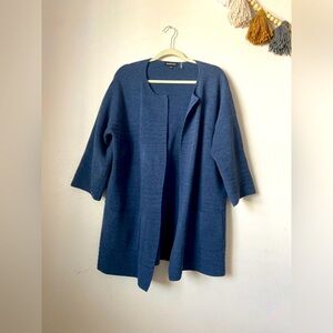 Repeat cardigan 3/4 sleeves 100% cotton Small oversized